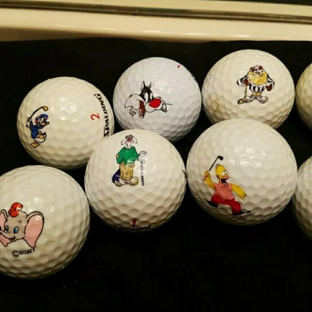 Vintage Animated Looney/Disney golf balls